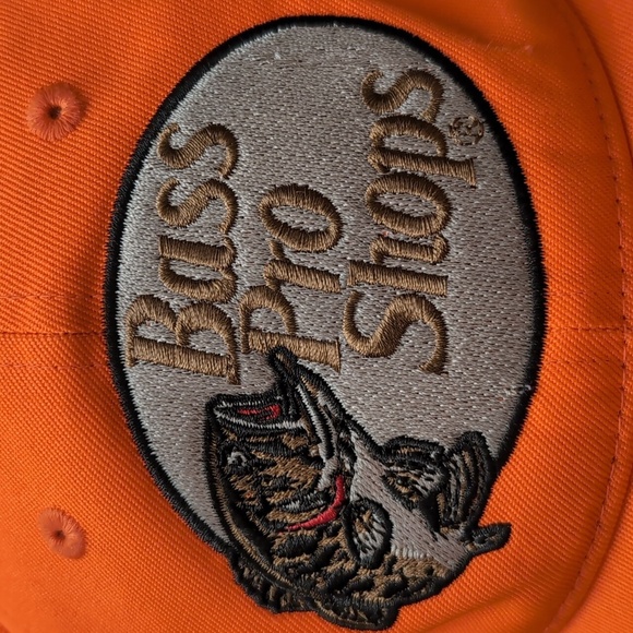 Bass Pro Shops,Gone Hunting Mens Orange Hat With Hi Beam Light. - Picture 5 of 10